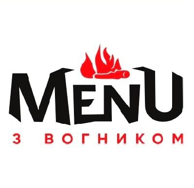 Логотип заведения Menu с огоньком